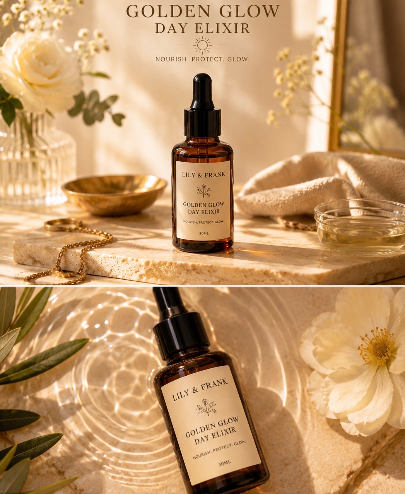 30ml Lily & Frank Golden Glow Day Elixir